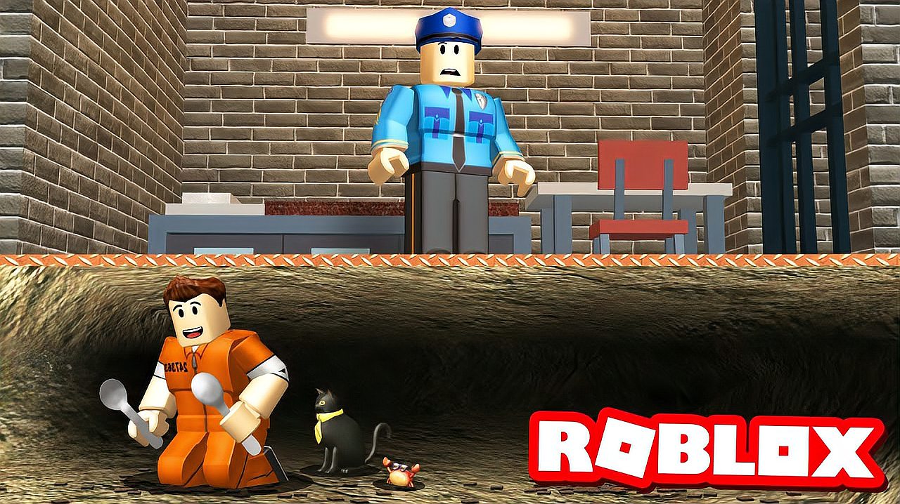 [图]Roblox越狱故事：小心翼翼逃离监狱，但结局让我意外！小飞象解说