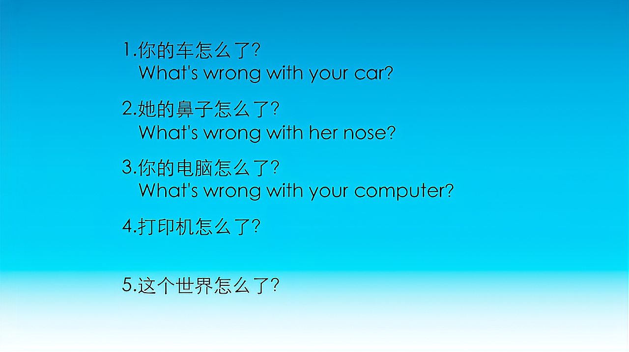 [图]58.What's wrong with……?……怎么了?