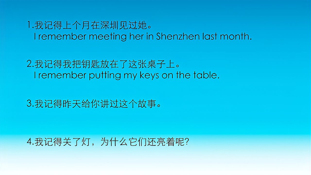 [图]85.I remember doing……我记得做过某事