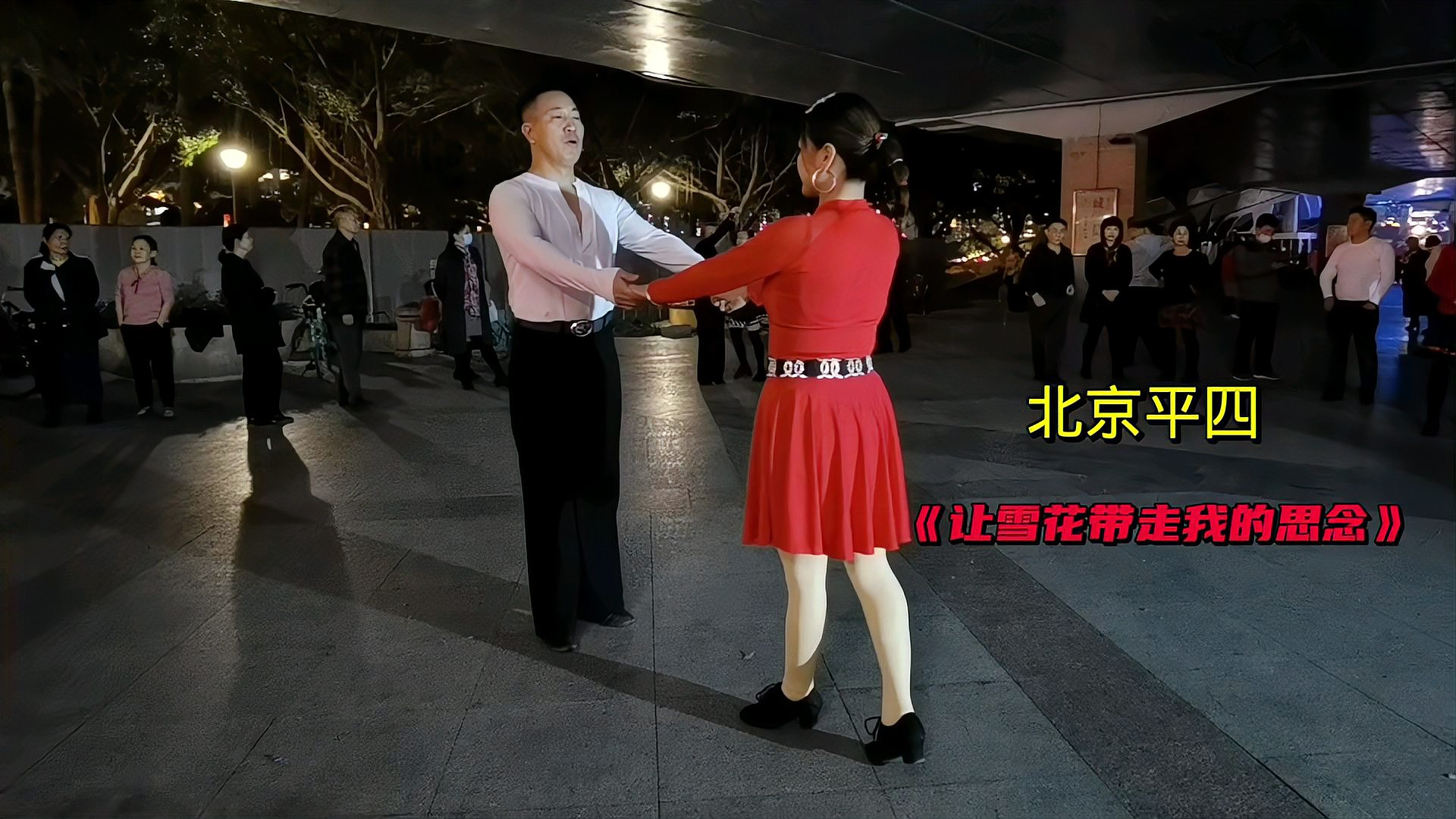 [图]学跳交谊舞,北京平四《让雪花带走我的思念》教程演示,果断收藏