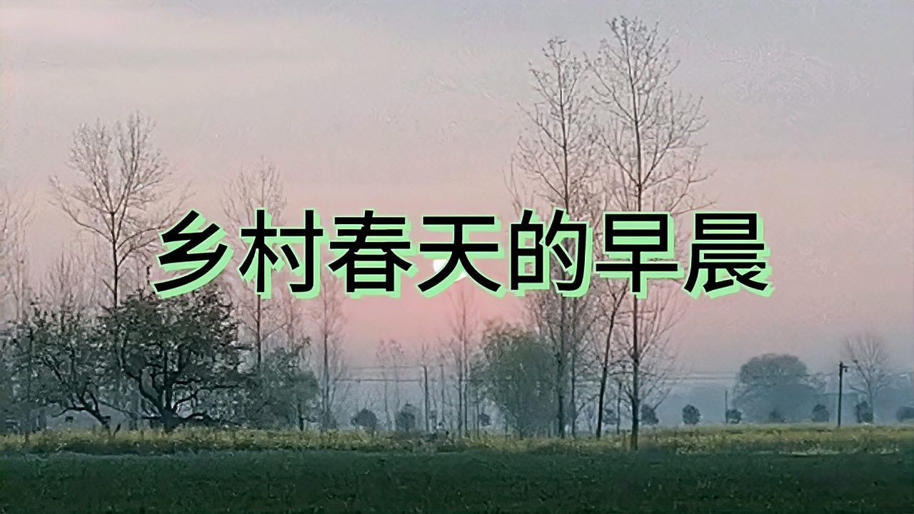 [图]乡村春天的早晨鸟语花香