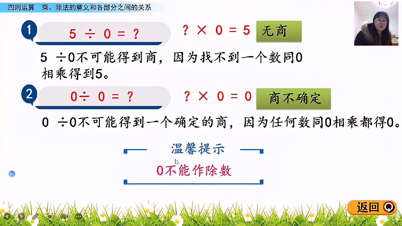 [图]2、新人教版四年级数学下册第一单元第2课时乘除法各部分之间关系