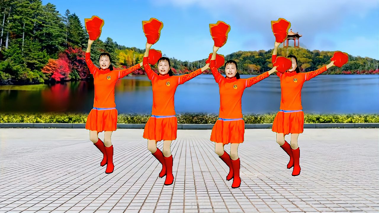 新春广场舞《欢乐中国年》祝大家万事如意,合家欢乐,幸福中国年