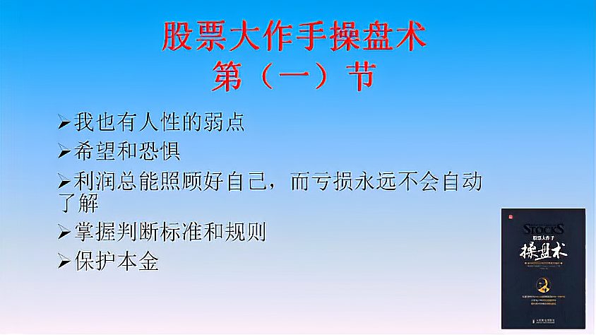 [图]股票大作手操盘术第一节,真正盈利的单子,都是一开始就盈利的