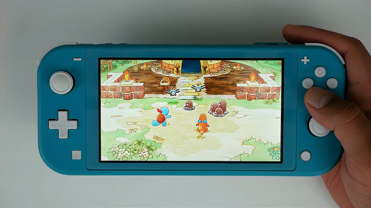 [图]绿松石色Switch Lite 《宝可梦:不可思议的迷宫 救援队DX》