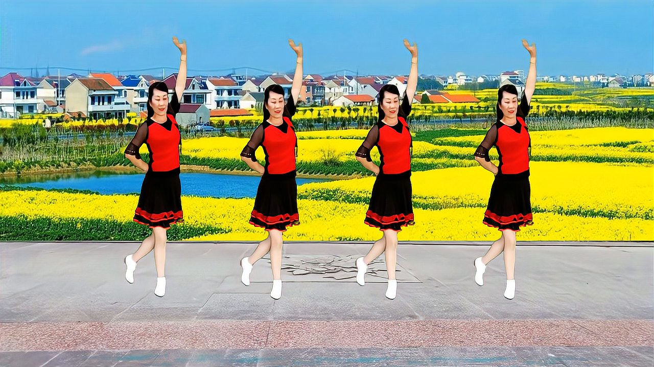 中老年广场舞《油菜花之恋》经典老歌新跳法 24步简单教学