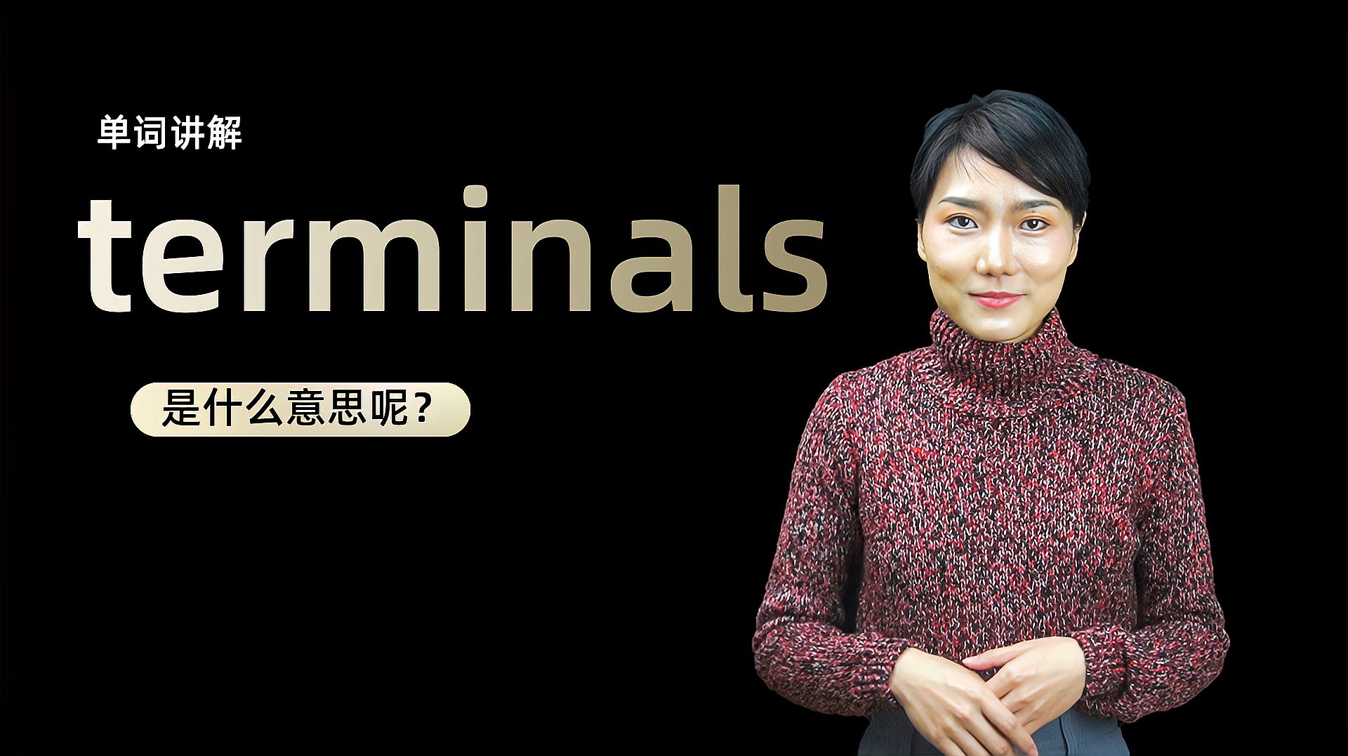 [图]单词讲解:terminals是什么意思?