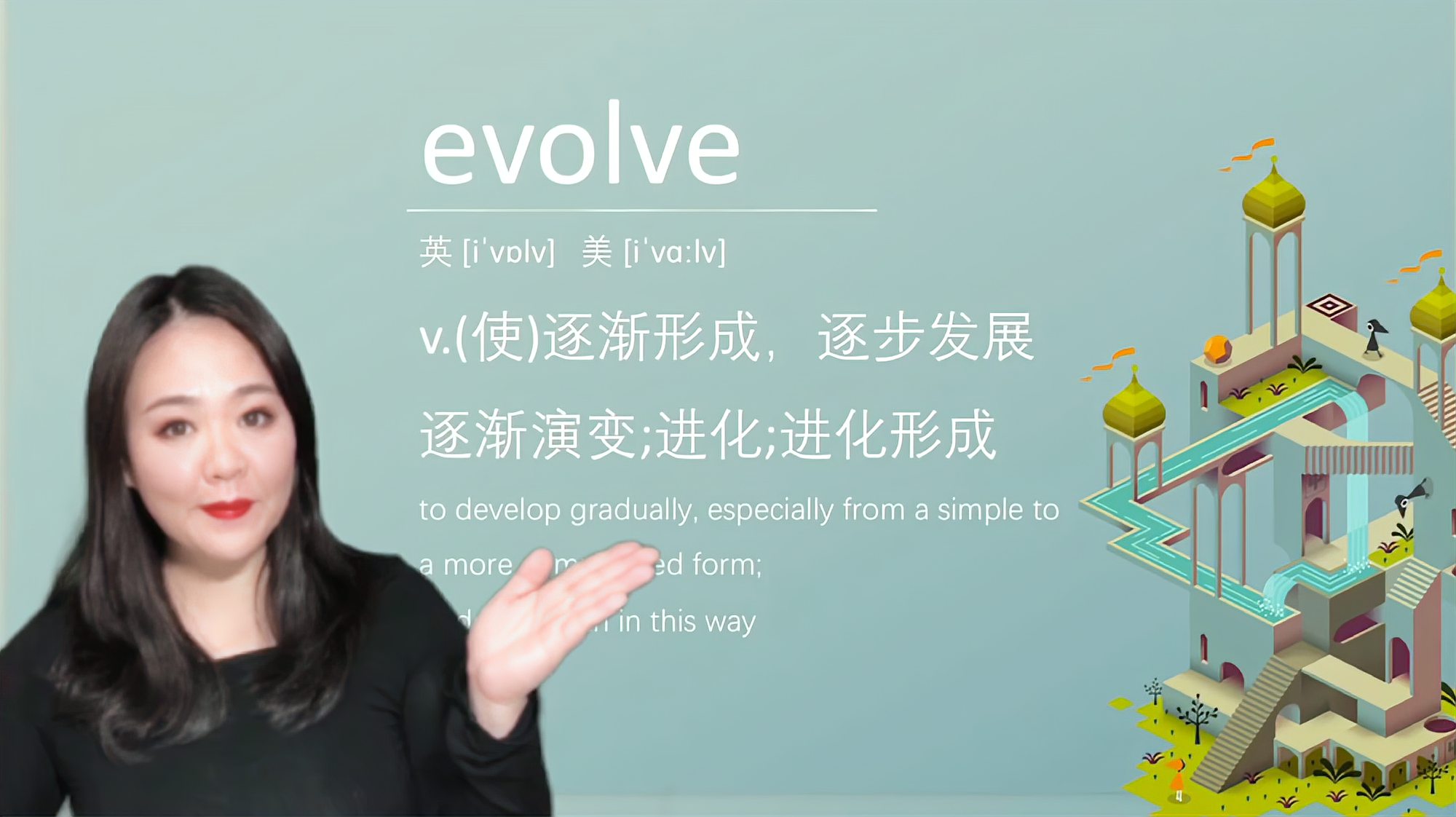 [图]一萌雅思evolve造句和使用场景