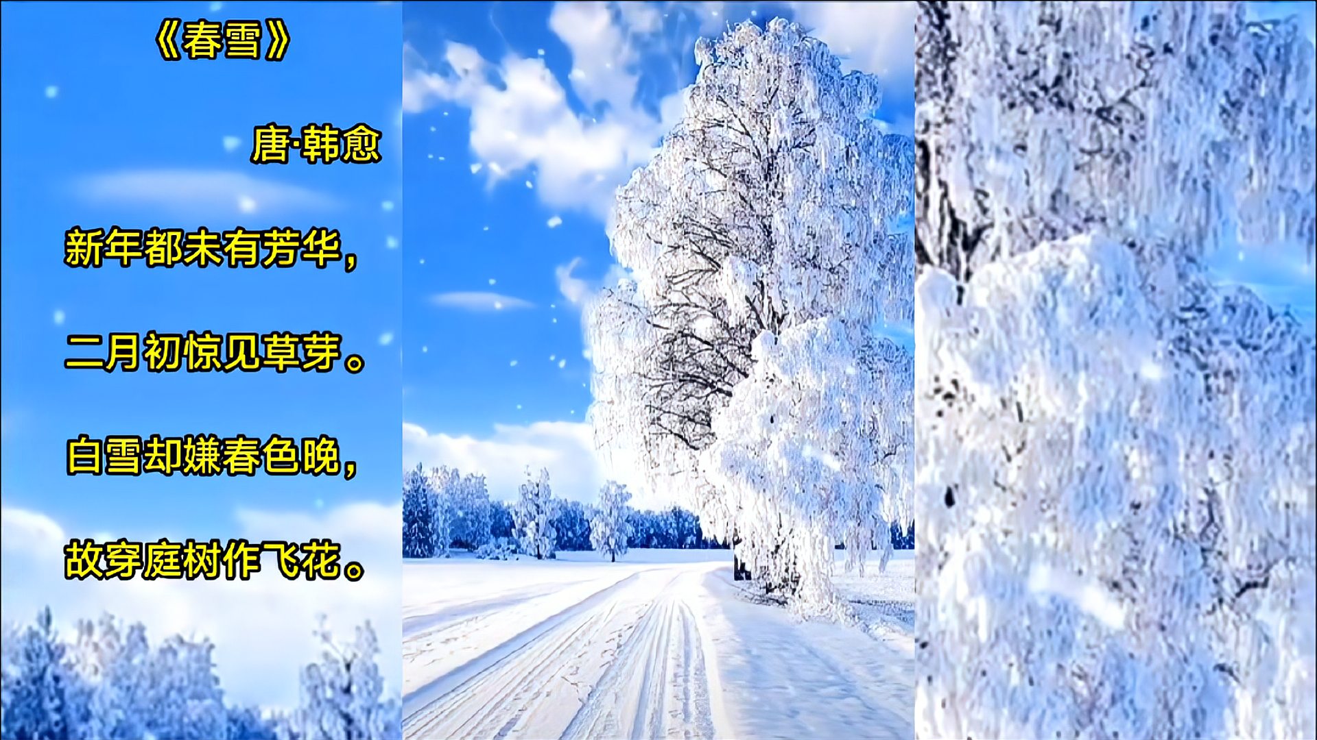 [图]唐诗三百首拼音注释版:春雪