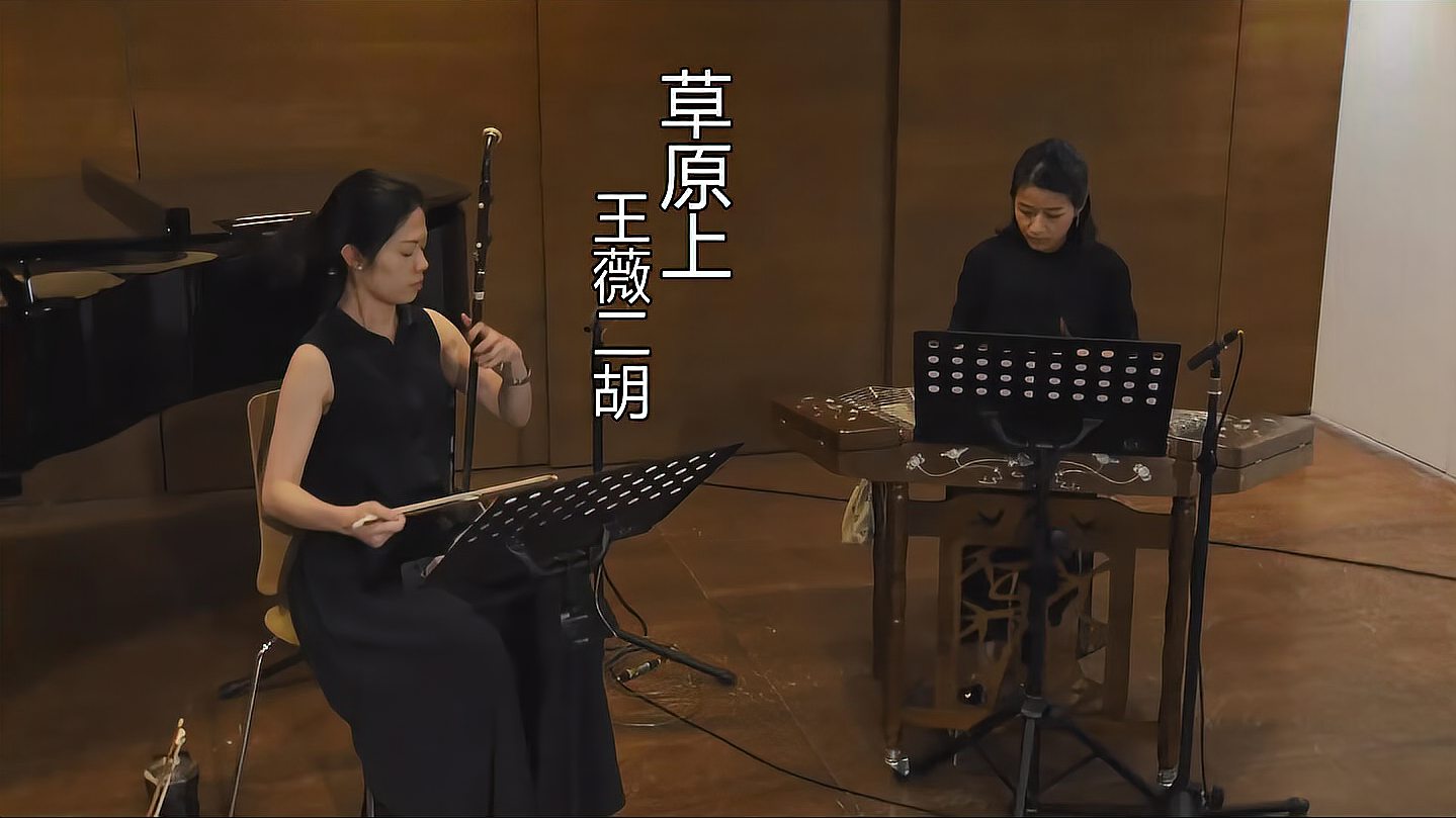 [图]王薇二胡演奏《草原上》，杜宛霖扬琴伴奏，刘明源曲