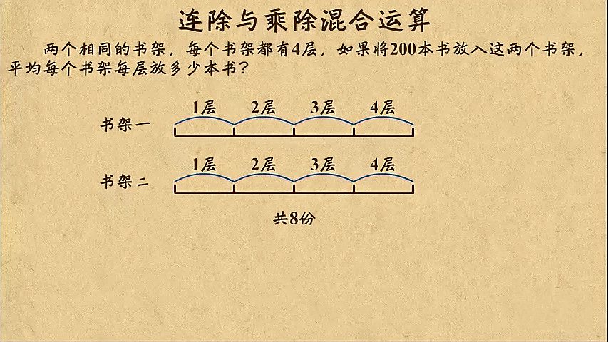 [图]7 连除与乘除混合运算三年级下册数学第二单元 第7节