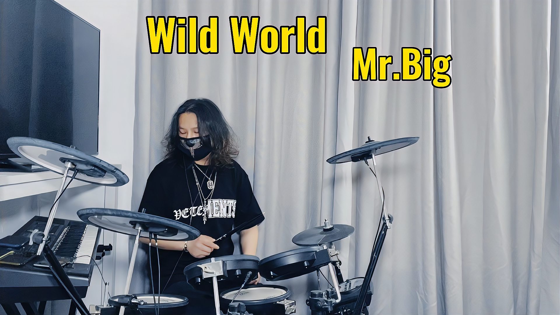 [图]架子鼓演奏Mr.Big《WildWorld》二十世纪七十年代的民谣摇滚