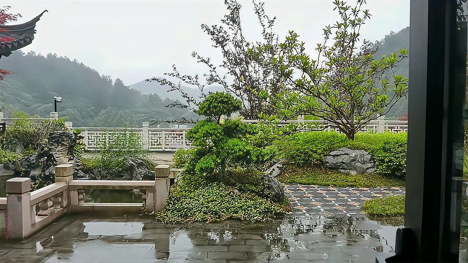 [图]中式合院,一花一木,满庭芳华!一院江南景,花影入梦来