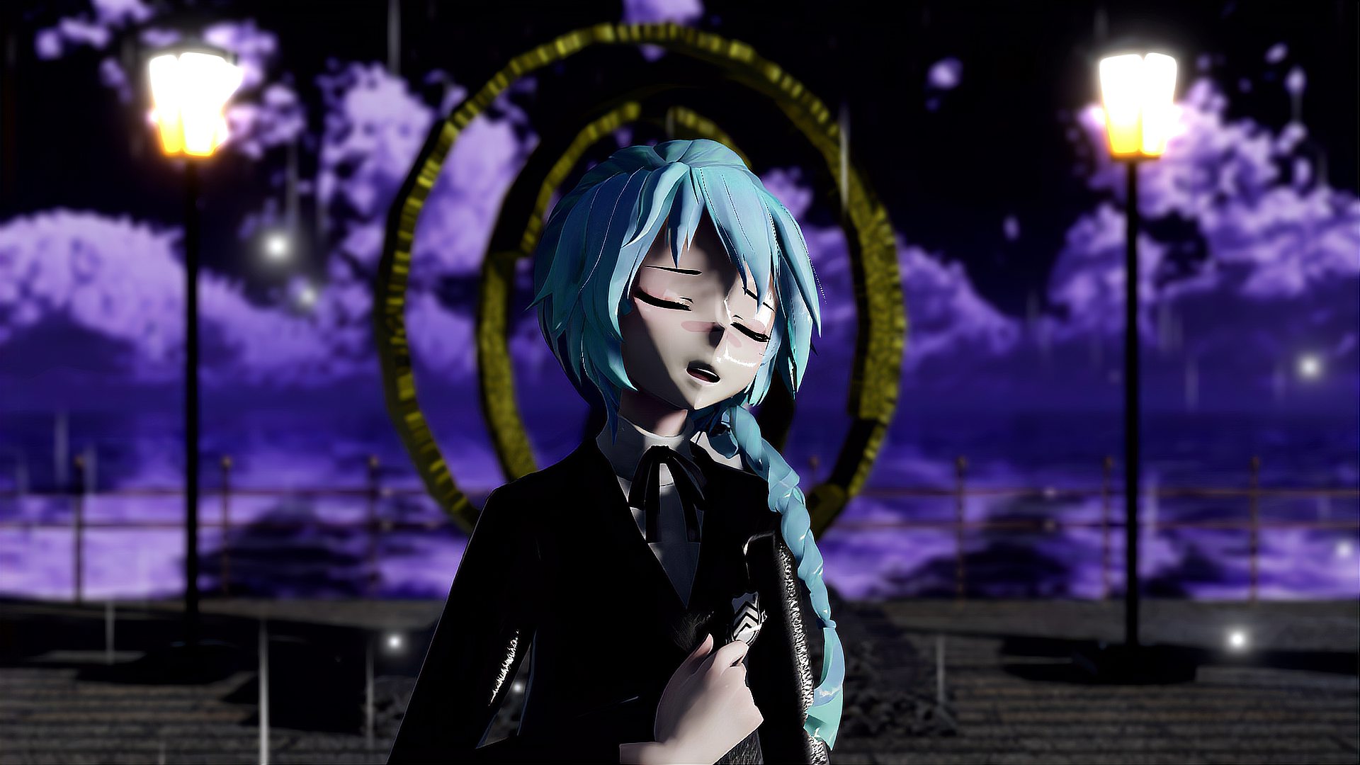 [图]MMD初音未来歌姬计划,Glow,倾注而下的清冷之雨打湿我的心