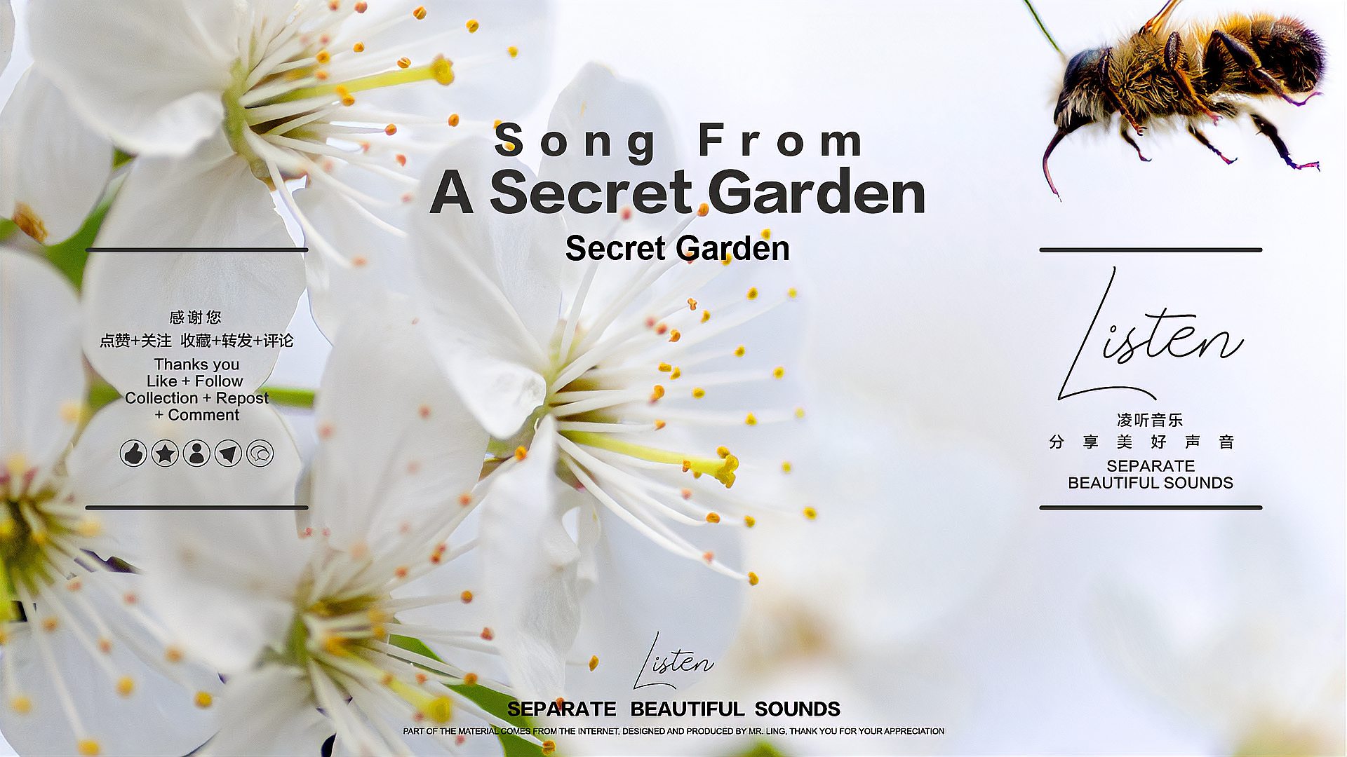 [图]SongFromASecretGarden神而来.秘说出.缘清冷|音为心声.音为感动