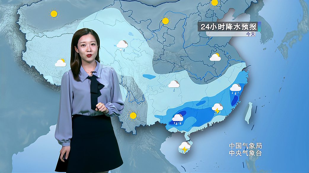 [图]5月17日天气预报 今日江南南部 华南防范强降雨强对流