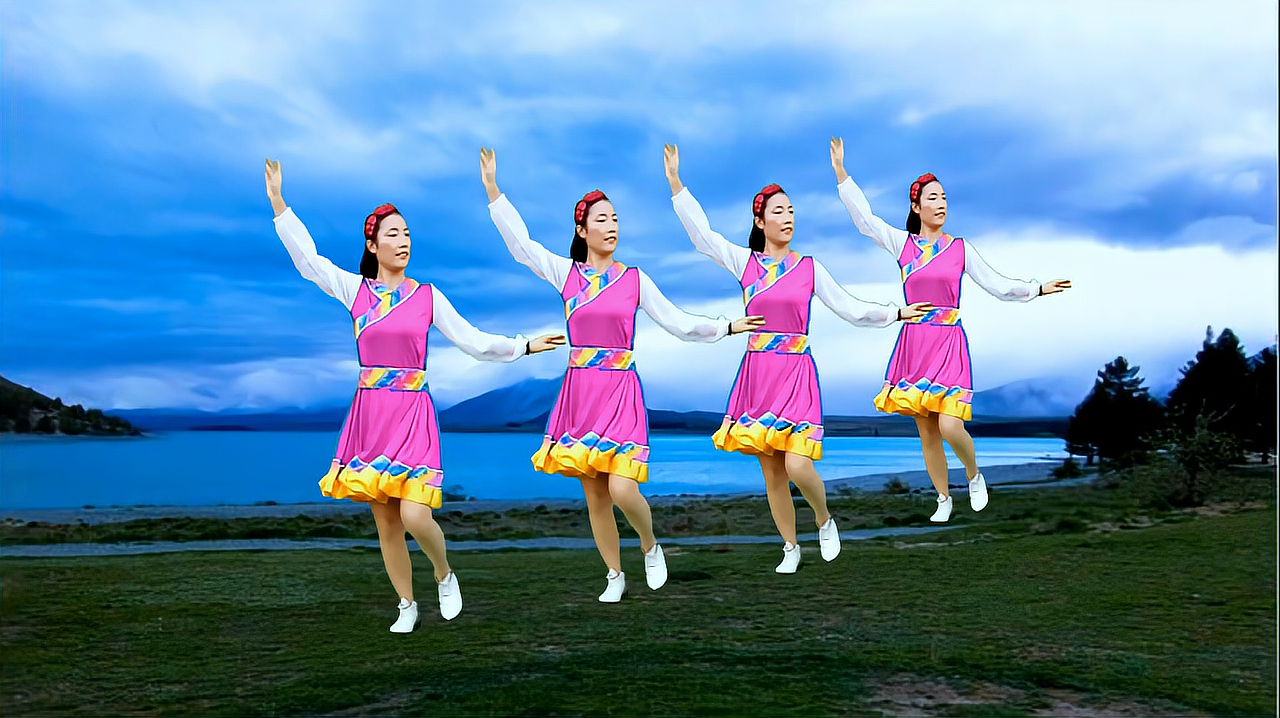 藏歌精选广场舞《我的玫瑰卓玛拉》舞蹈优美新颖大方,歌好听