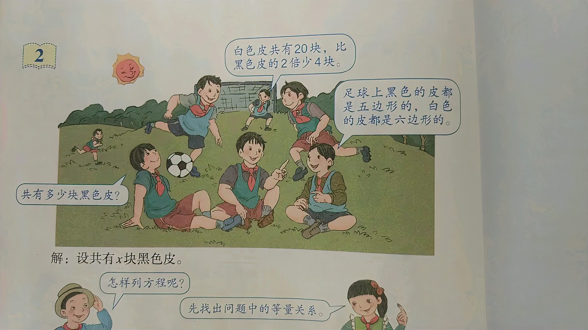 [图]人教版小学数学五年级上册第五单元简易方程实际问题与方程例2