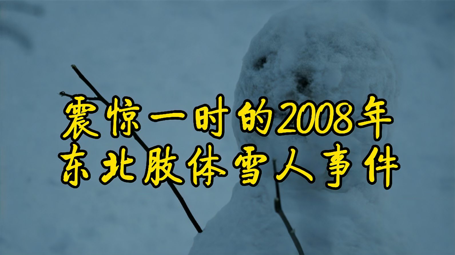 [图]2008年东北肢体雪人事件！