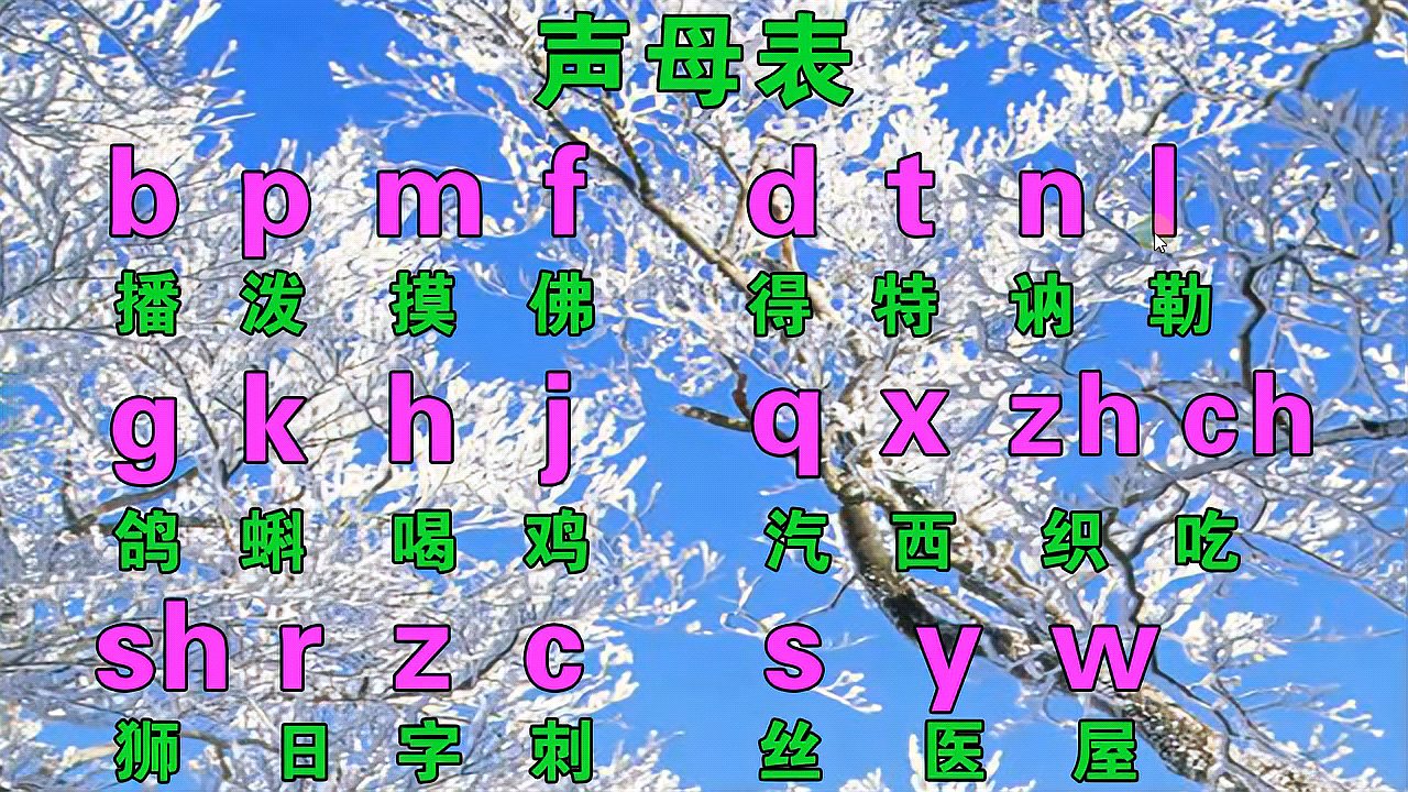 [图]零基础汉语拼音字母表入门教程，声母、韵母，学好拼音，打字轻松