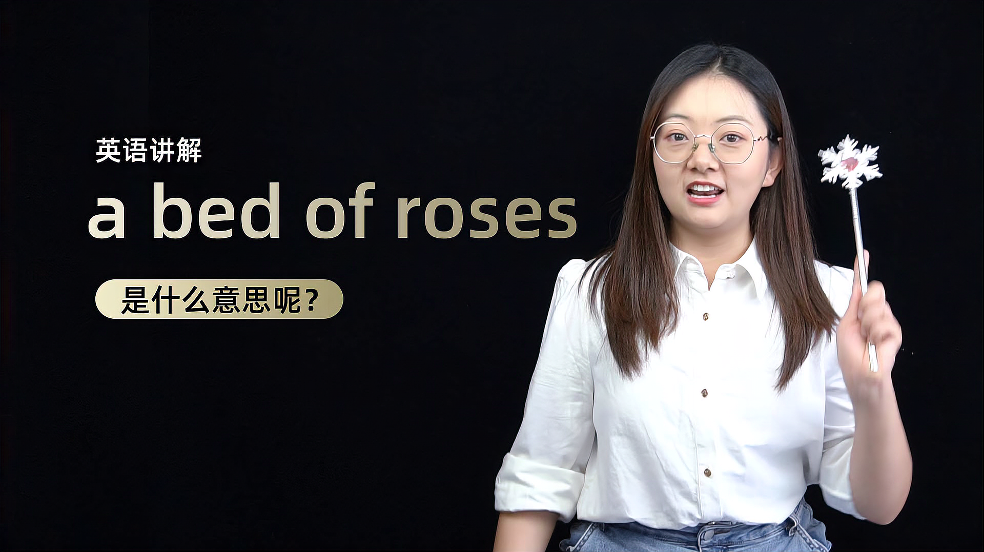 [图]短语讲解:a bed of roses 是什么意思?