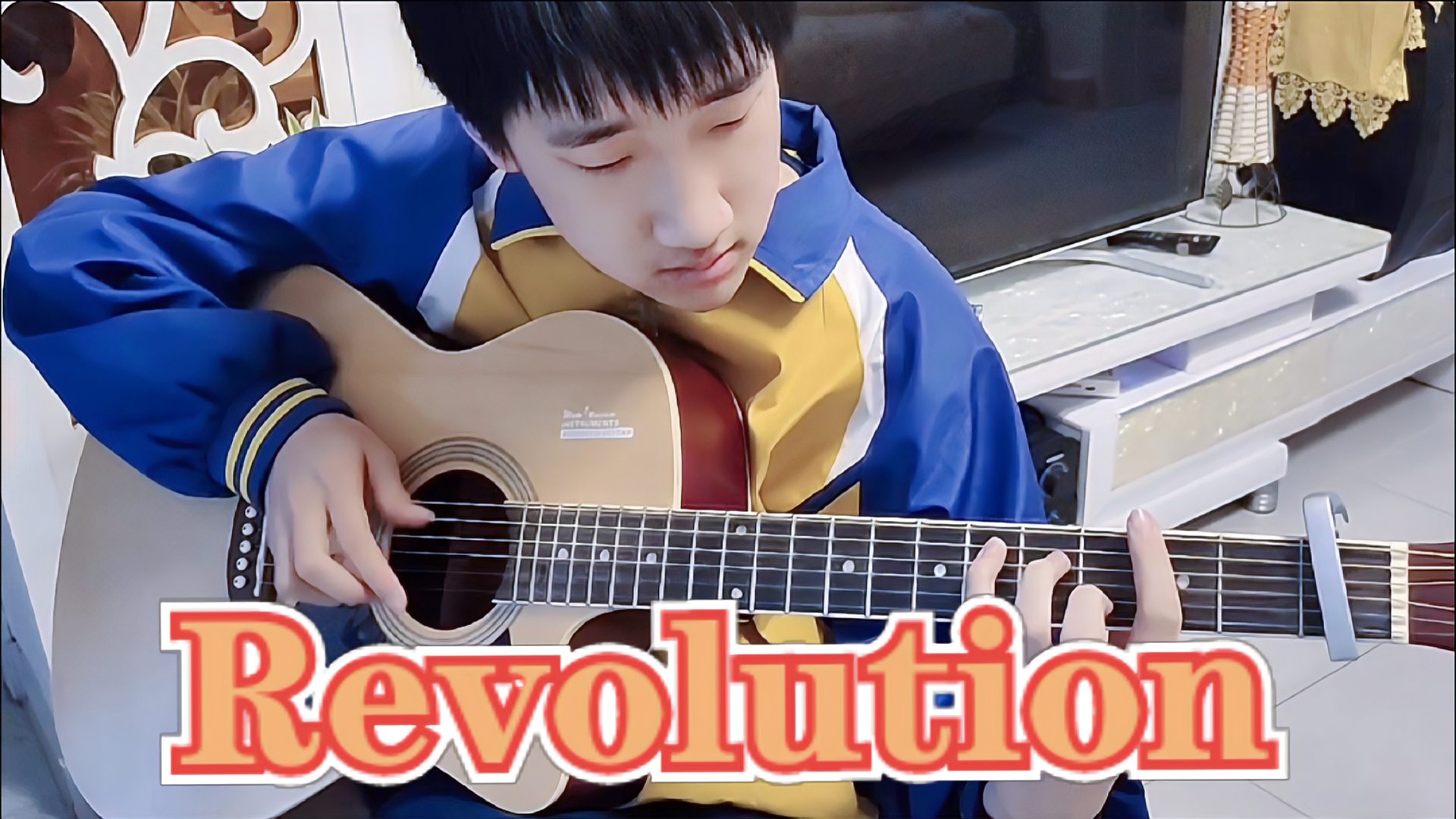 [图]初中生速弹吉他神曲《Revolution》,节奏爆棚！