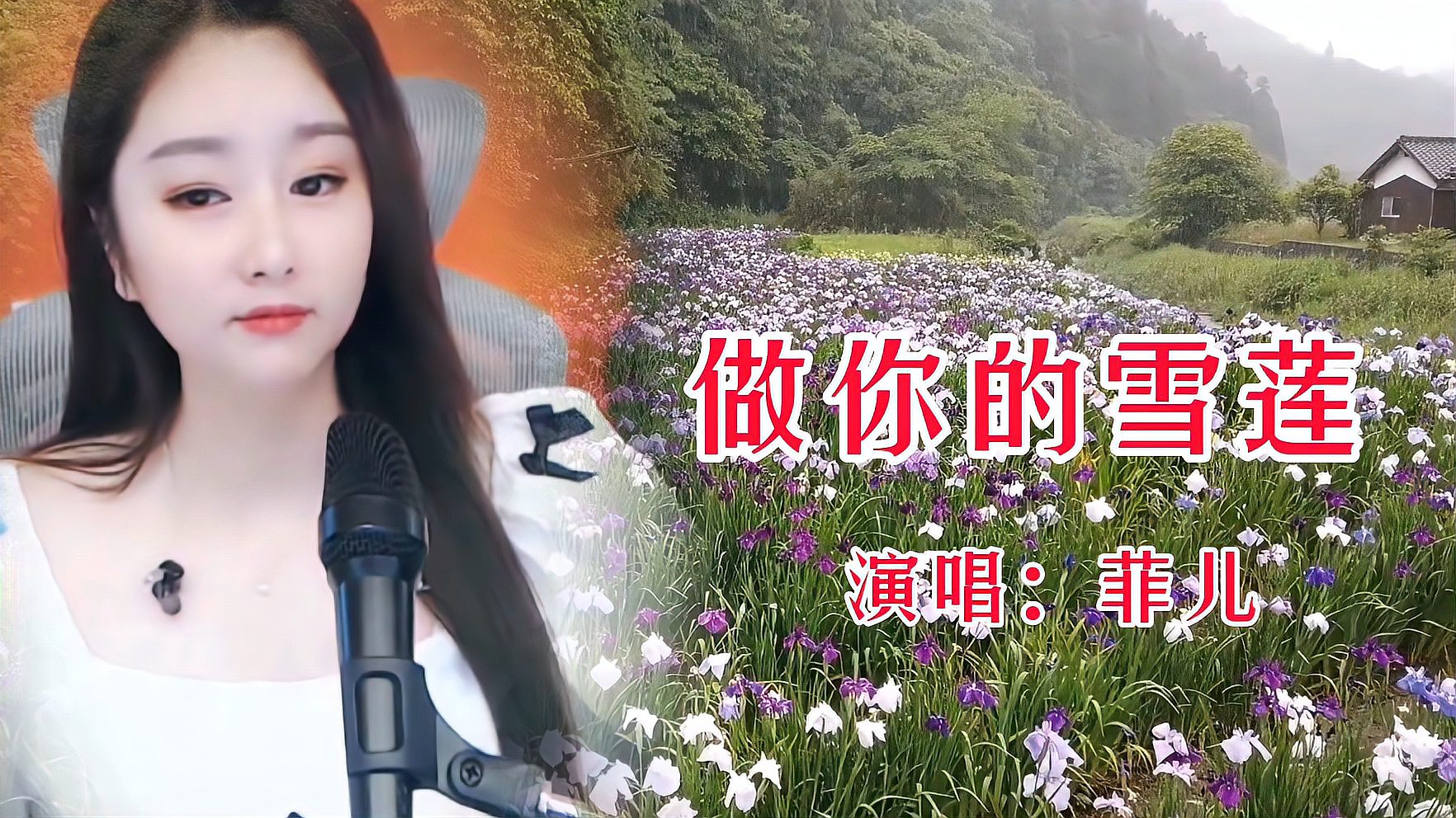 [图]菲儿一首《做你的雪莲》歌声凄美伤感，感人极了！