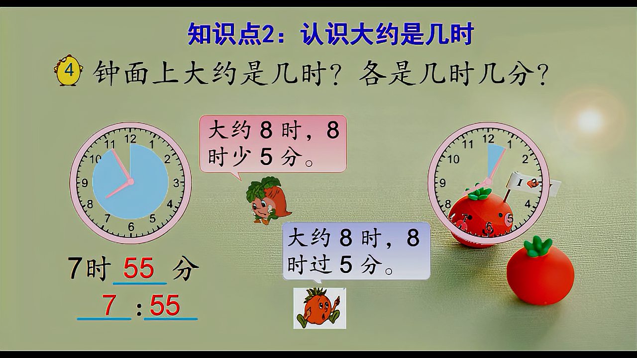 [图]二年级下册数学《认识几时几分》课堂精讲