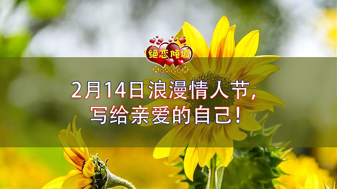 [图]2月14日浪漫情人节,写给亲爱的自己!