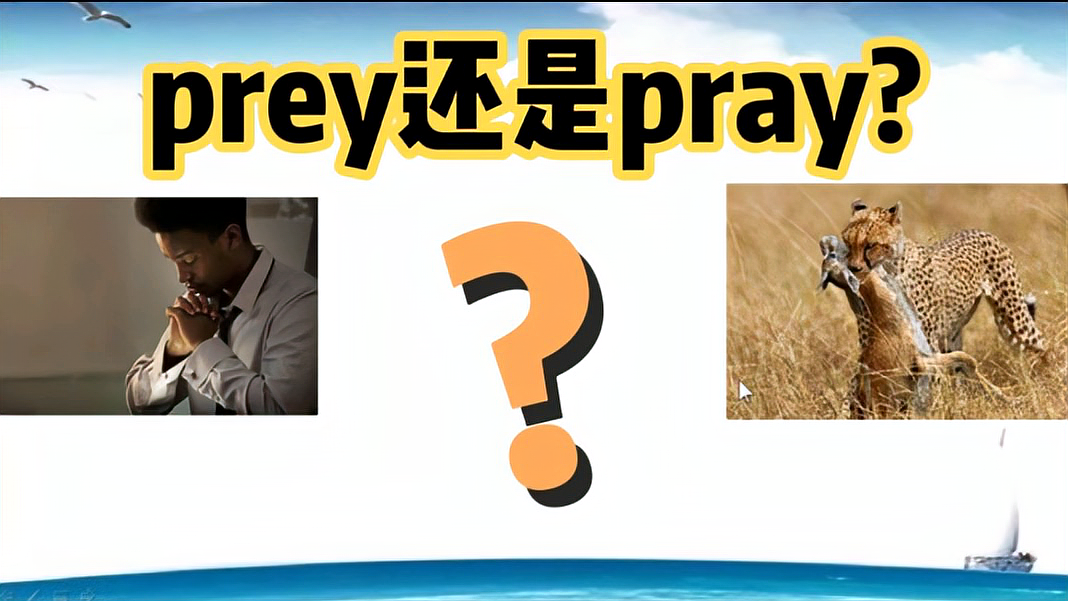 [图]英语易混淆单词辨析,prey还是pray,建议收藏