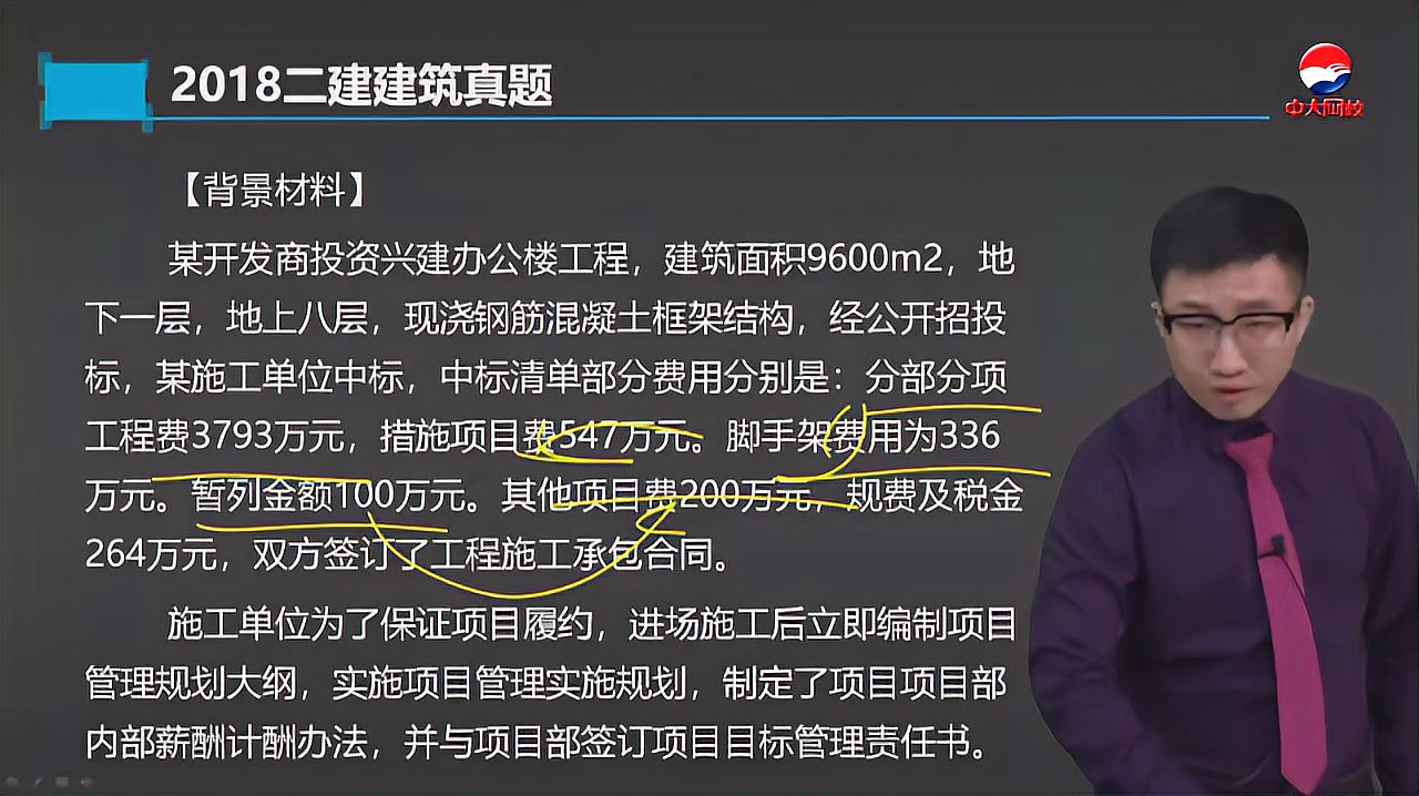 [图]2020二级建造师《建筑》案例分析 知识点:资源管理