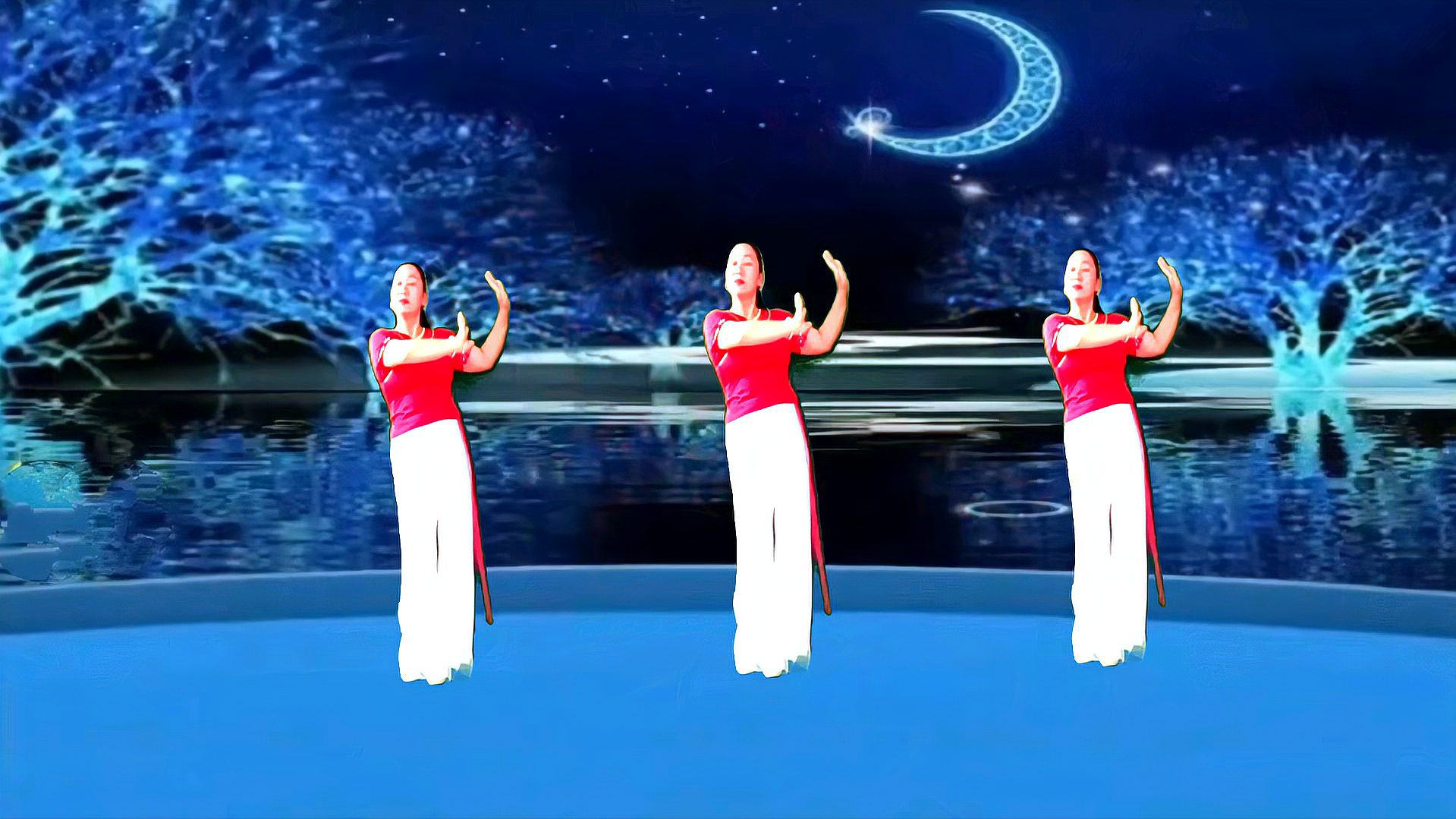 国庆,中秋双节特别献上一支《月亮升起来》简单40步正背面附教学