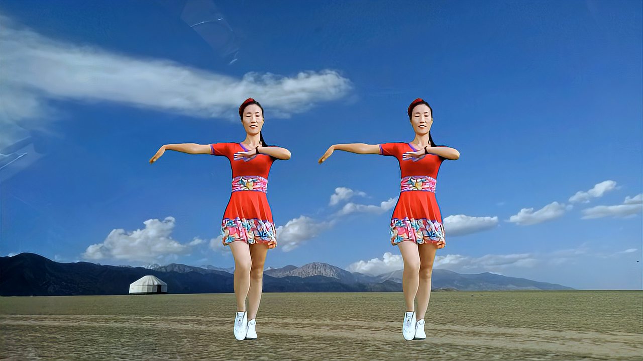 经典藏歌广场舞《雪山姑娘》天籁之音欢快的舞,感受民族气息