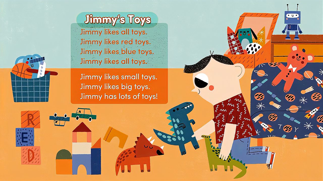 [图]少儿英语阅读丨故事动画丨Jimmy's Toys