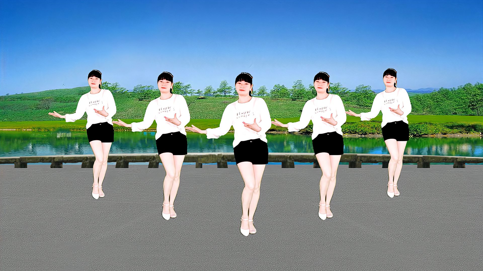 广场舞《万树繁花》简单，轻快，开心健身跳起来