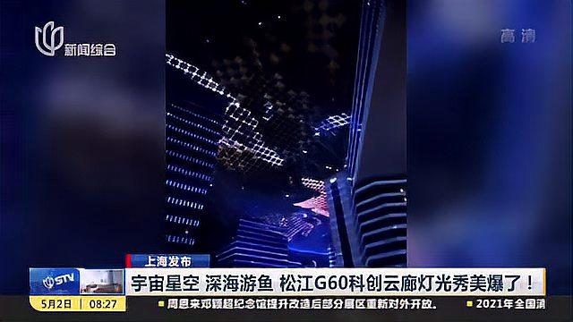 宇宙星空 深海游鱼 松江G60科创云廊灯光秀美爆了!