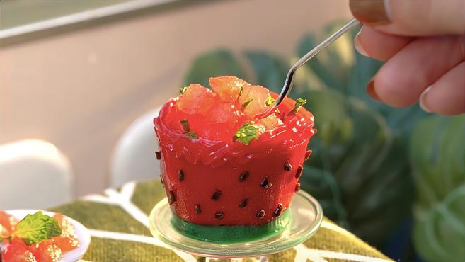 西瓜or草莓装西瓜,超迷你小蛋糕的时间超美妙