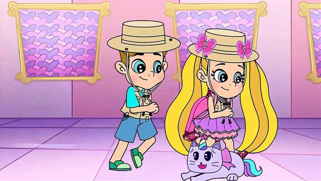 戴安娜的猫咪水晶不见了,罗曼决定和她踏上魔法世界寻找