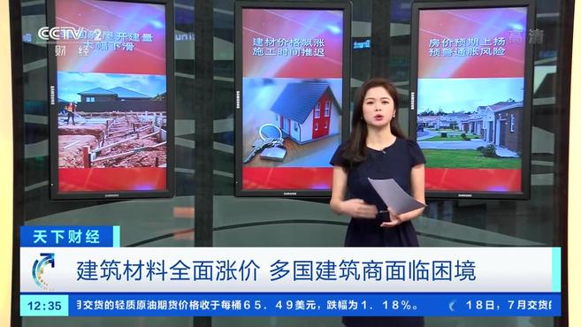 【美国各类建材价格上涨,美国木价飙升推高房价】近期,美国各类建材价格上涨。美国芝加哥商品交