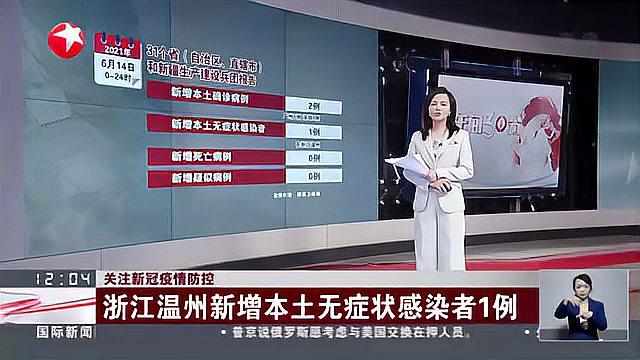 [图]关注新冠疫情防控：浙江温州新增本土无症状感染者1例