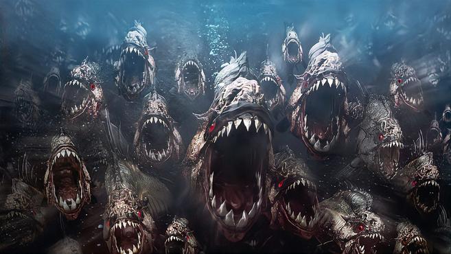 值得一看的国外恐怖惊悚电影《食人鱼3D》画面太逼真了