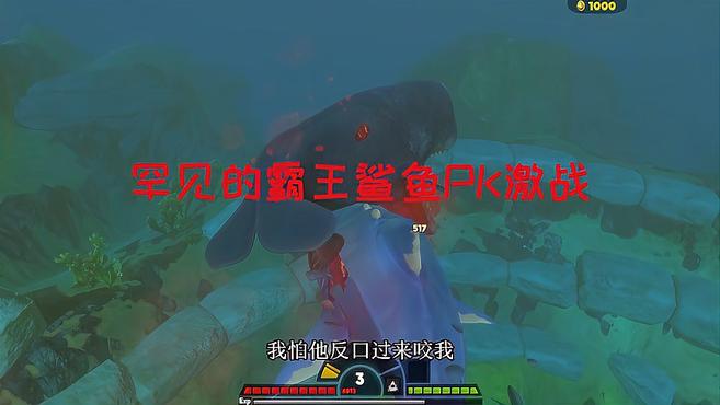海底大猎杀:巨无霸巨齿鲨VS神秘的巨无霸霸王鲨鱼?