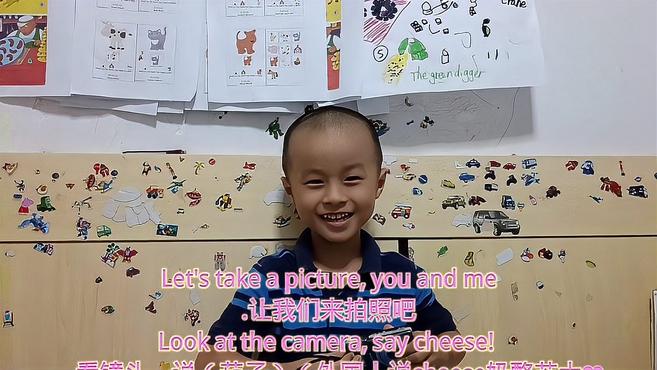 [图]经典英语儿歌sss儿歌《say cheese》拍照歌let's take a pictur