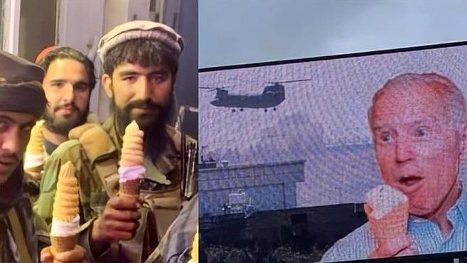 冰淇淋的碰撞:塔利班的合影与美广告牌画面背后的意义