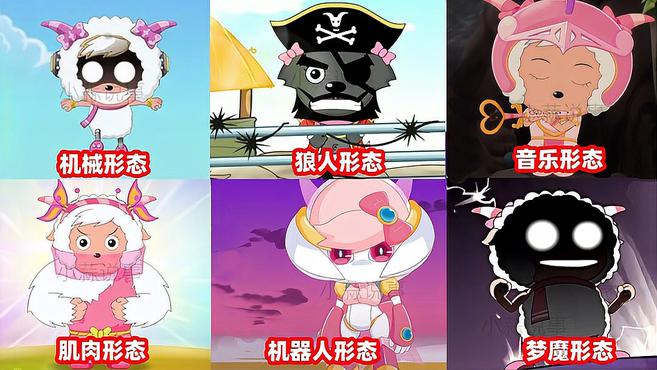 喜羊羊与灰太狼:美羊羊最可怕的六种形态,其中一种秒杀反派