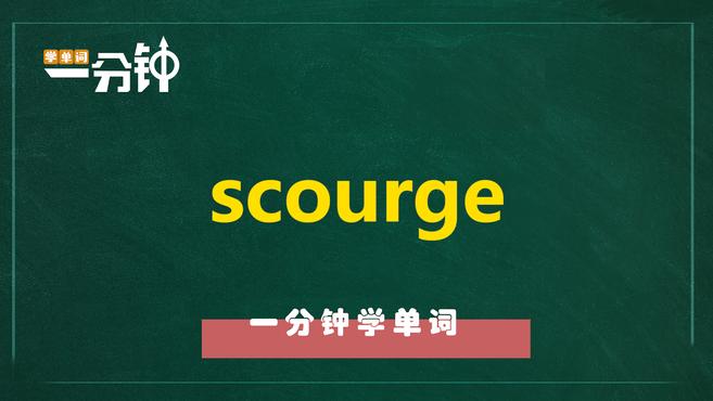 [图]一分钟学英语scourge单词详解