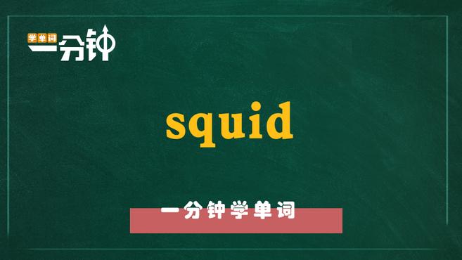 一分钟学英语squid单词详解