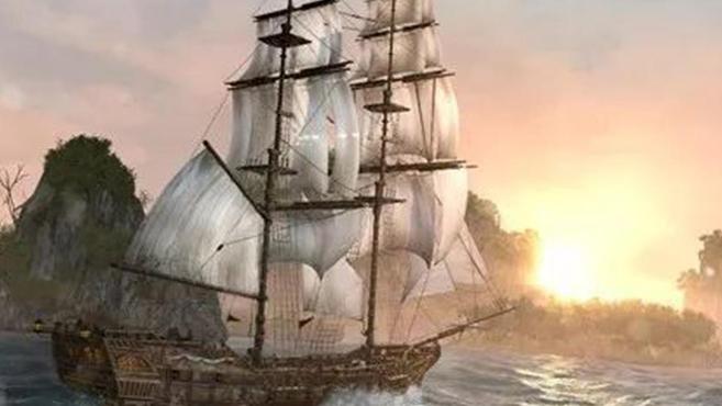 [图]《刺客信条4：黑旗》寒鸦号：一艘双桅横帆船