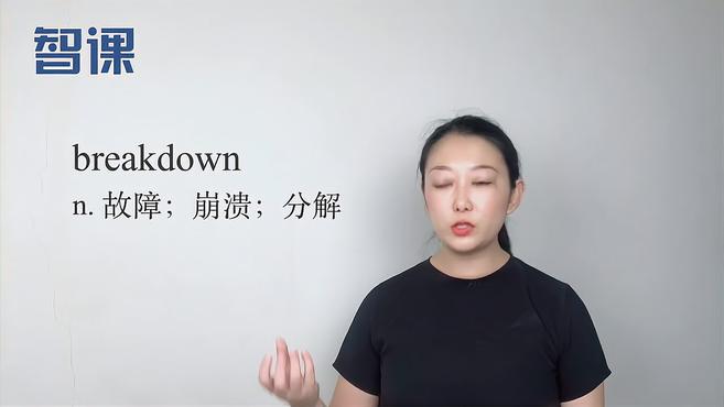 [图]breakdown-英文单词讲解