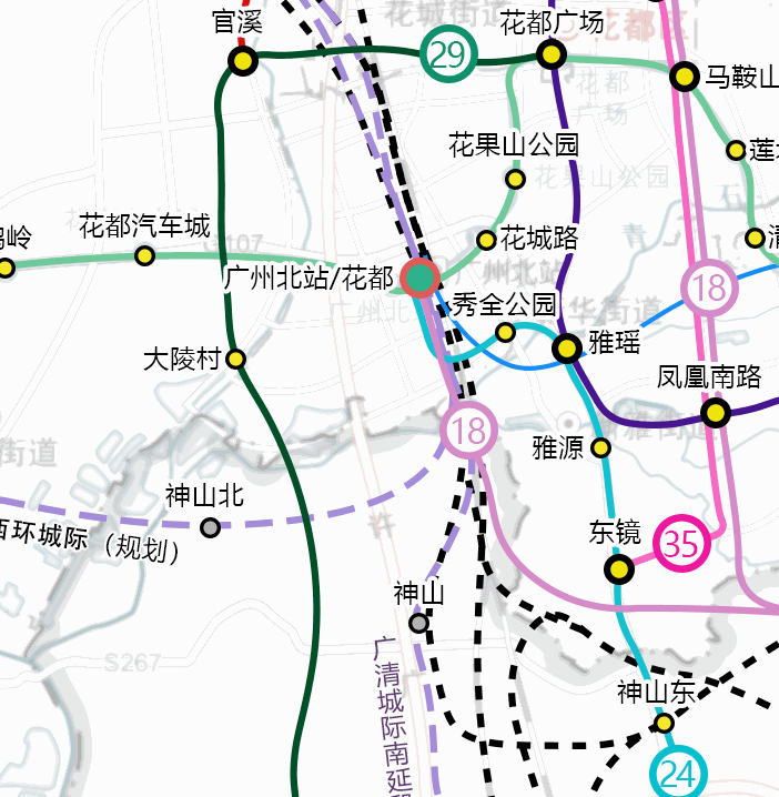 广州地铁2号线转9号线图片